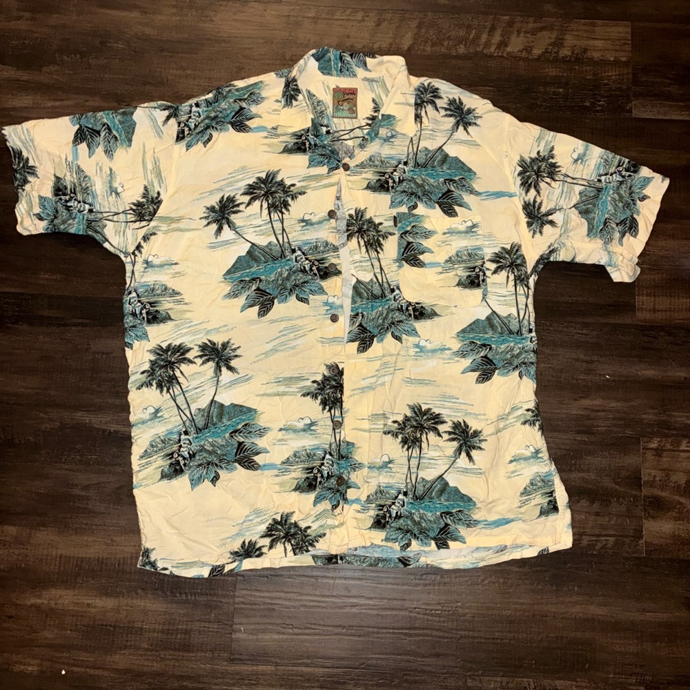 Pineapple Connection Men's Casual  Hawaiian Shirt 2XL